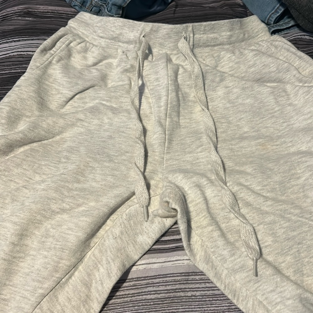 Grey baby yoda sweatpants